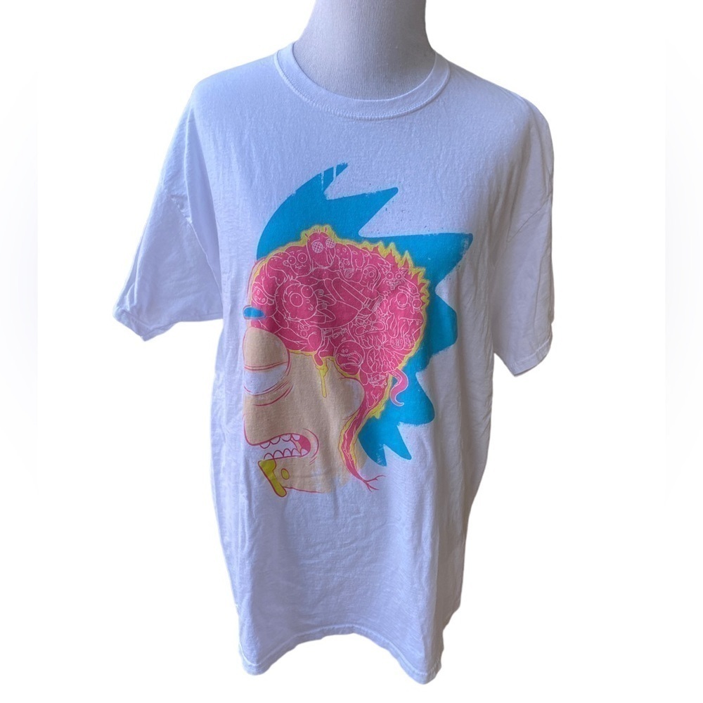 Lootwear Rick And Morty White Tee Shirt Men’s Size XL Rick's Brain